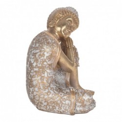 Bouddha Figure Médite des figures | Bouddhas dorés - 20x15x15 cm