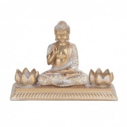 Bouddha Figure Médite des figures | Bouddhas dorés - 17x9x24 cm