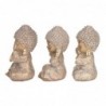 Signes Grimalt By SIGRIS-Buddha no ve-ye-Speak Pack 3 unités Figures | Bouddhas dorés - 16x10x10 cm