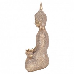 Bouddha Figure Médite des figures | Bouddhas dorés - 38x14x23 cm