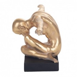 Figure Naked Man Figures | Bronze doré - 20x15x46 cm