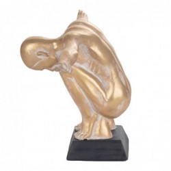 Figure Naked Man Figures | Bronze d'or - 26x21x47 cm