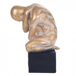 Figure Naked Man Figures | Bronze d'or - 31x14x24 cm