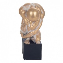 Figure Naked Man Figures | Bronze d'or - 31x14x24 cm