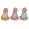 Bouddha Figure Méditer Pack 3 unités Figures | Bouddhas bruns - 12x9x9 cm