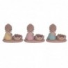 Figure Bouddha Porta Pack 3 unités Figures | Bouddhas bruns - 11x7x13 cm