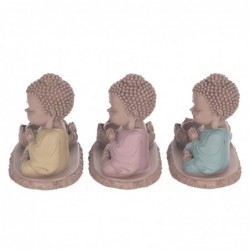 Figure Bouddha Porta Pack 3 unités Figures | Bouddhas bruns - 11x7x13 cm