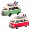 figure Car Van Surf Pack 2 unités Cadeau | Véhicules rouges | Vert - 17x12x28 cm