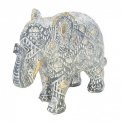 Origine de décoration intérieure - Figures de figurines d'éléphant | Afrique gris et éléphants - 15x7x20 cm