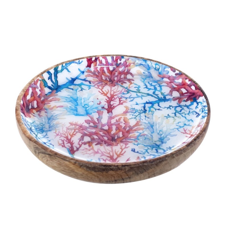 Origine de décoration de maison - Plat de corail de cuisine | Boîtes et plateaux bleus - 2x15x15 cm