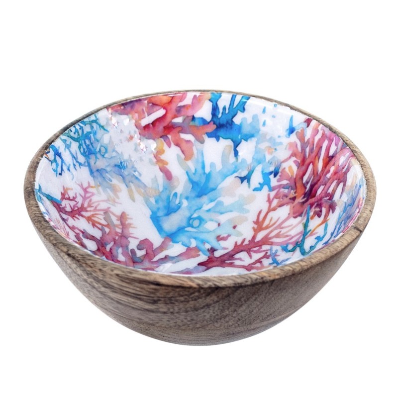 Décor de maison d'origine - Bowl Coral Kitchen | Boîtes et plateaux bleus - 7x15x15 cm