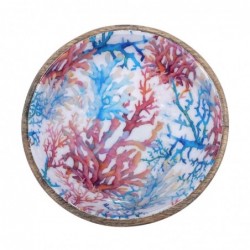 Décor de maison d'origine - Bowl Coral Kitchen | Boîtes et plateaux bleus - 7x15x15 cm