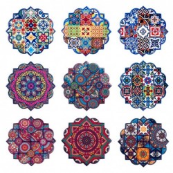 Origin Home Decor - voit avec des exposants pack 72 unités cuisine | Multicolore Coasters - 0x11x11 cm