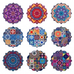 Origin Home Decor - voit avec des exposants pack 72 unités cuisine | Multicolore Coasters - 0x11x11 cm