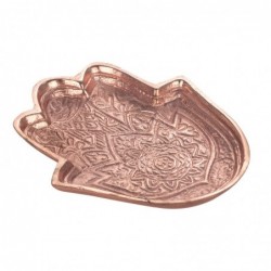 Origine de décoration intérieure - Fatima Hand Plate Gift | Gold Natura Compléments - 1x14x17 cm