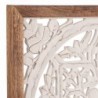 Origine de décoration intérieure - Mosaic Adorno Wall Adorning | Plaques en bois blanc - 63x3x63 cm