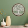 Origin Home Decor - Tree Adorno Life Adorno Mur | Plaques en bois blanc - 63x3x63 cm