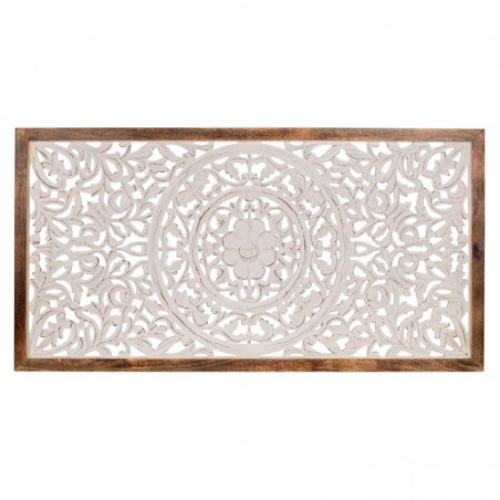 Origine de décoration intérieure - Mosaic Adorno Wall Adorning | Plaques en bois blanc - 63x3x123 cm