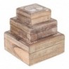 Origin Home Decor - Boxes Life Life Pack 3 unités Décoration | Blowers et bijoutiers - 8x18x18 cm