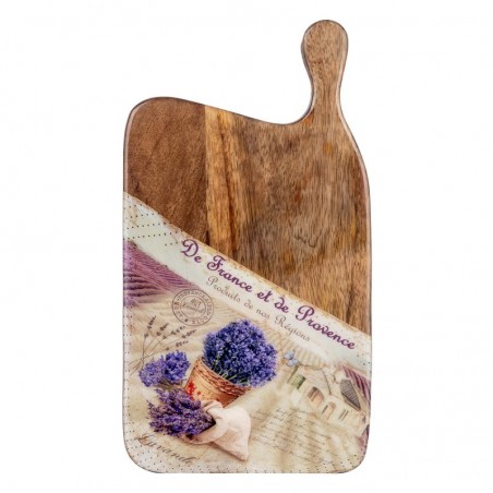 Décor d'origine - Cuisine de lavande de table carrée | Boîtes et plateaux bruns - 2x19x35 cm