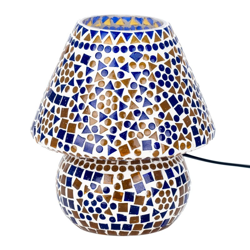 Origin Home Decor - Meubles de la lampe marocaine | Lampes bleues - 22x18x18 cm