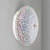 Décor d'origine - Meubles de lampe murale en mosaïque | Lampes bleues - 12x26x26 cm