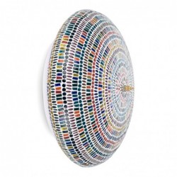 Décor d'origine - Meubles de lampe murale en mosaïque | Lampes bleues - 14x36x36 cm