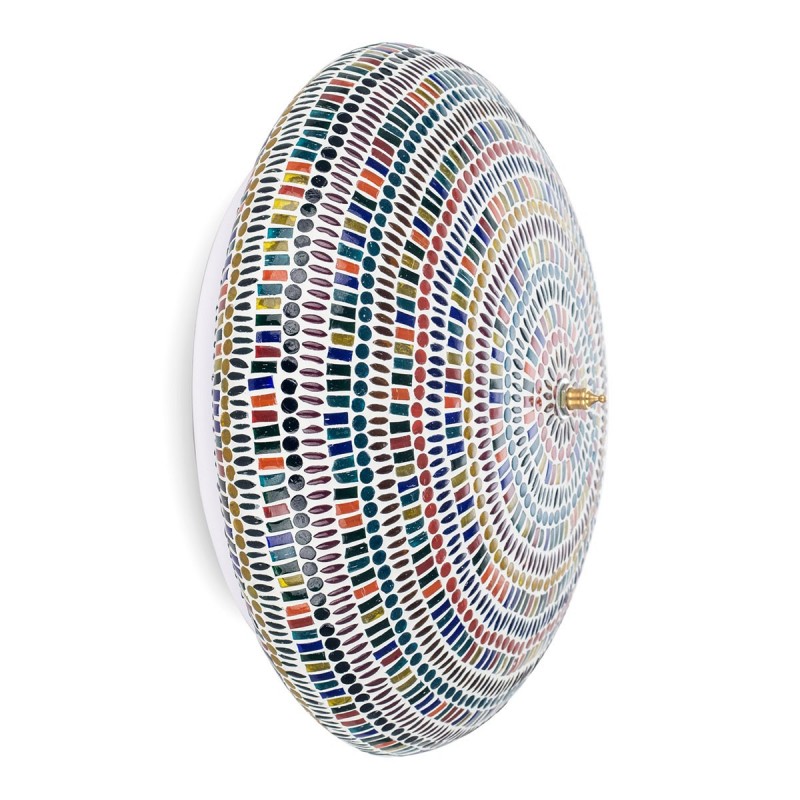 Décor d'origine - Meubles de lampe murale en mosaïque | Lampes bleues - 14x36x36 cm