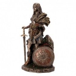 Décor d'origine - Figure Déesse Lady SIF NORD Figures | Bronze d'or - 21x9x12 cm