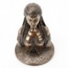 Décor de maison d'origine - Figure Déesse Danu Celta Figures | Bronze argenté - 18x13x13 cm