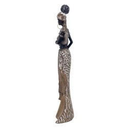 Figurine Africaine en Résine Noire 29 * 5 * 8cm Figure Africaine