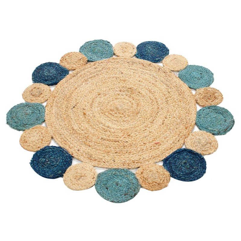 Origine de décoration intérieure - tapis rond du textile hogar | Tapis bruns - 1x90x90 cm