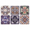 Origin Home Decor - Magnetic Sicily Pack 6 unités Cadeau | Magnétique multicolore - 0x6x6 cm