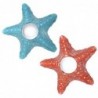 Origin Home Decor - Candalabro Star Sea Pack 2 unités Décoration | Vases et supports bleus | Rouge - 6x16x16 cm