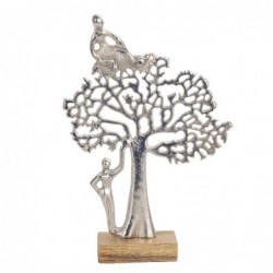 Origine de décoration intérieure - Tree Tree Adorno Figures | Plusieurs argent - 32x6x21 cm