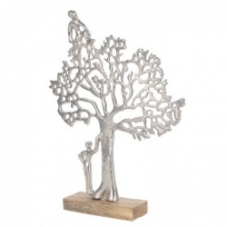 Origine de décoration intérieure - Tree Tree Adorno Figures | Plusieurs argent - 38x6x29 cm