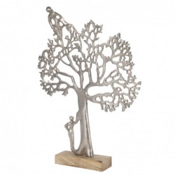 Origine de décoration intérieure - Tree Tree Adorno Figures | Plusieurs argent - 44x6x33 cm