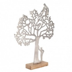 Origine de décoration intérieure - Tree Tree Adorno Figures | Plusieurs argent - 44x6x33 cm