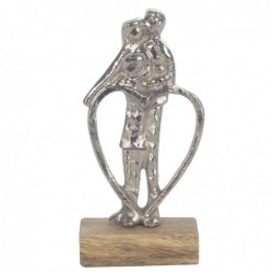 Origine de décoration intérieure - Figure Couple Cur Figures | Plusieurs argent - 22x5x10 cm