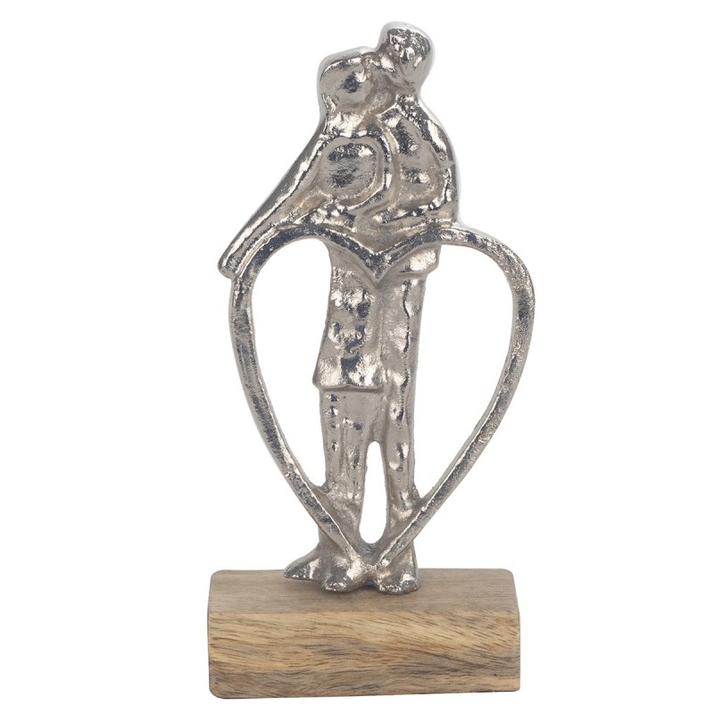 Origine de décoration intérieure - Figure Couple Cur Figures | Plusieurs argent - 22x5x10 cm