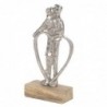 Origine de décoration intérieure - Figure Couple Cur Figures | Plusieurs argent - 22x5x10 cm