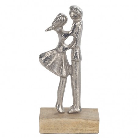 Origine de décoration intérieure - Figure Couple Figures | Plusieurs argent - 21x6x10 cm