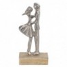 Origine de décoration intérieure - Figure Couple Figures | Plusieurs argent - 21x6x10 cm