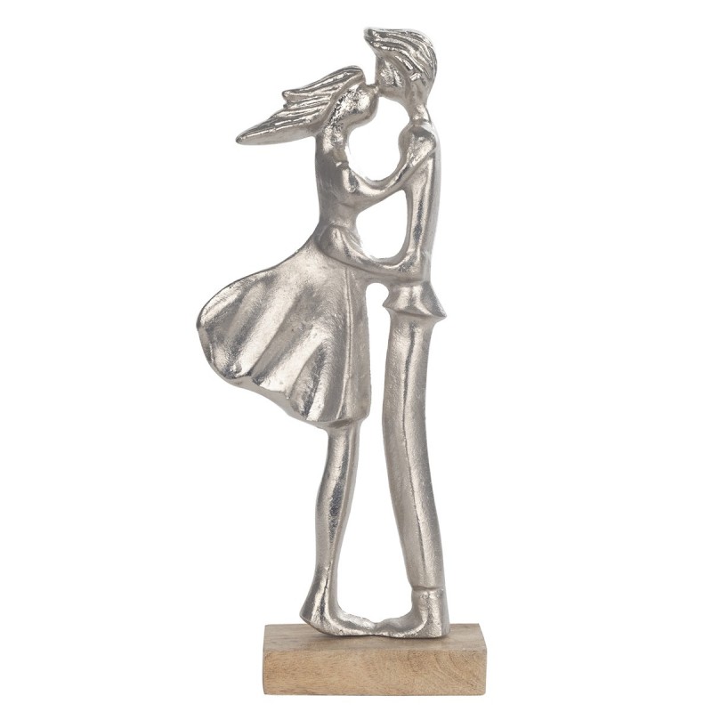 Origine de décoration intérieure - Figure Couple Figures | Plusieurs argent - 37x6x15 cm