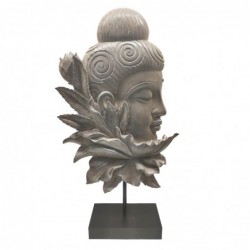 Décor d'origine - Figure Figure Bouddha | Bouddhas gris - 42x8x23 cm