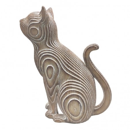 Origine de décoration intérieure - Figure Cat Figures | Animaux bruns - 27x9x18 cm