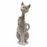 Origine de décoration intérieure - Figure Cat Figures | Animaux gris - 27x7x9 cm