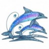 Origine de décoration intérieure - mur mur de mur des dauphins | Jardin bleu - 32x2x45 cm