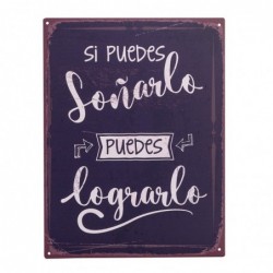 Origin Home Decor - Mur Adorno Life Life Life Wall Mur | Plaques de métal noir - 33x0x25 cm