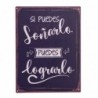 Origin Home Decor - Mur Adorno Life Life Life Wall Mur | Plaques de métal noir - 33x0x25 cm